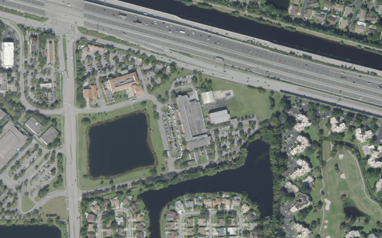 Fox Trail Elementary School's campus on Nob Hill Road in Davie, seen from the air
