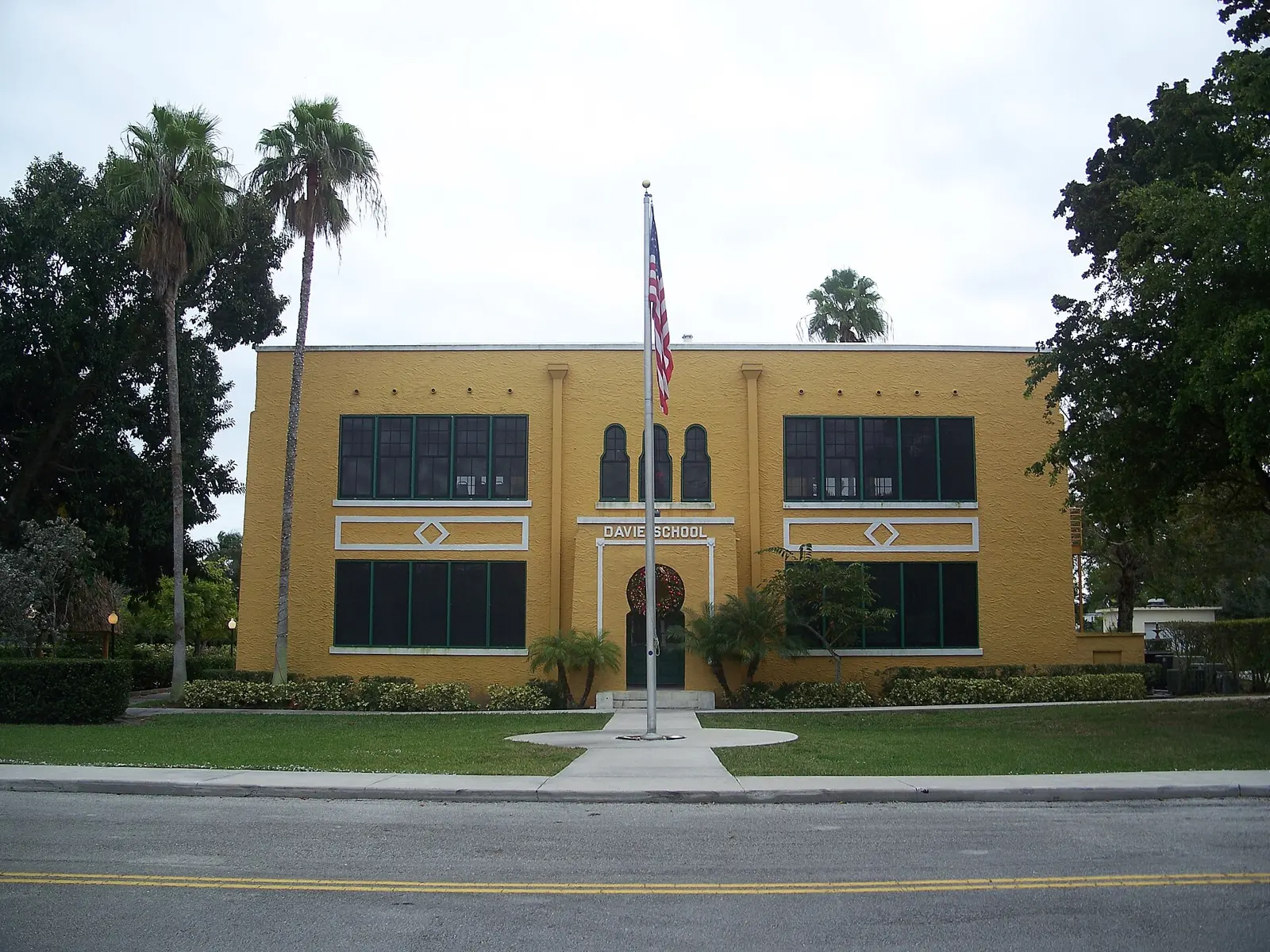 The Old Davie School on Griffin Road, an Election Day polling place.